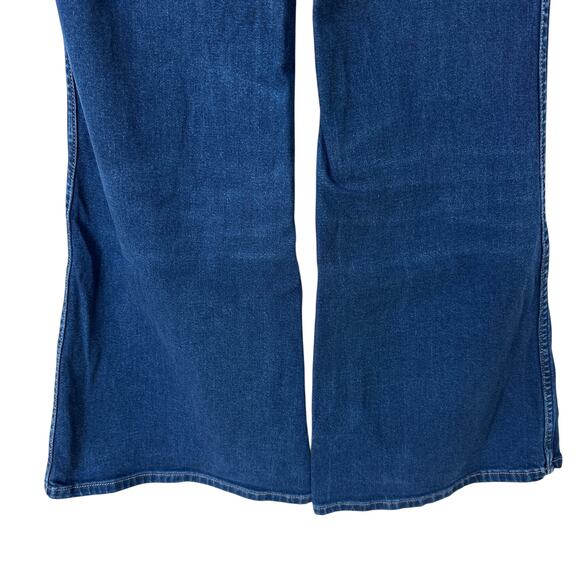 Wrangler Jeans Wanderer 622 High Rise Flare Dark Blue Wash Denim Women's Size 30 - Picture 7 of 9